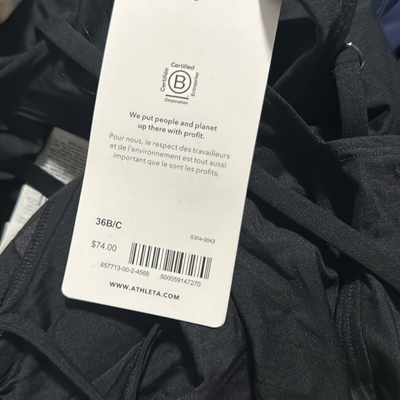 NWT! Athleta Black Seascape Blousy Tankini Swim Top - Multiple Sizes 💙 - Picture 8 of 12